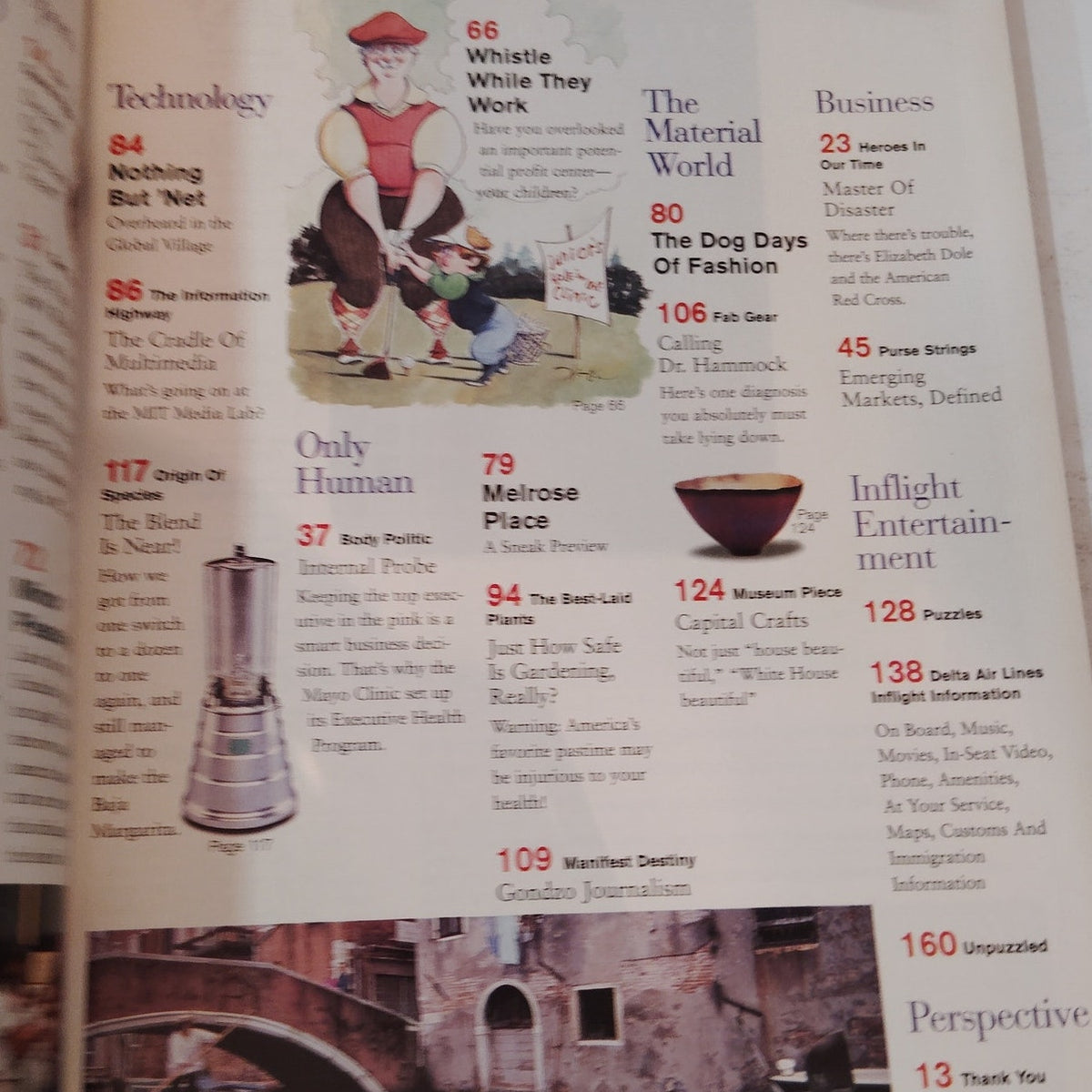 Delta SKY In-Flight Magazine - August 1995 - Dog Days, Colorado, Dream Team