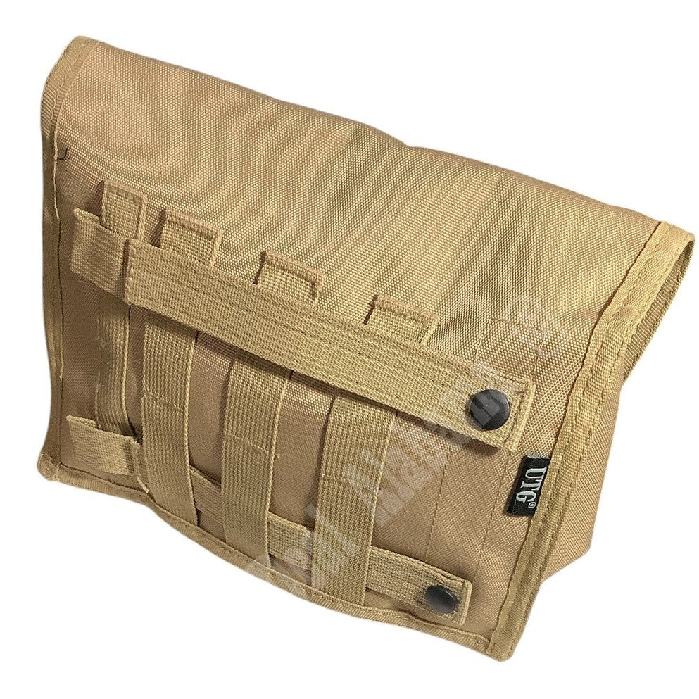 Coyote Tan-colored UTG Tactical Gear Pouch - 9.5" x 6.25" x 3.5"