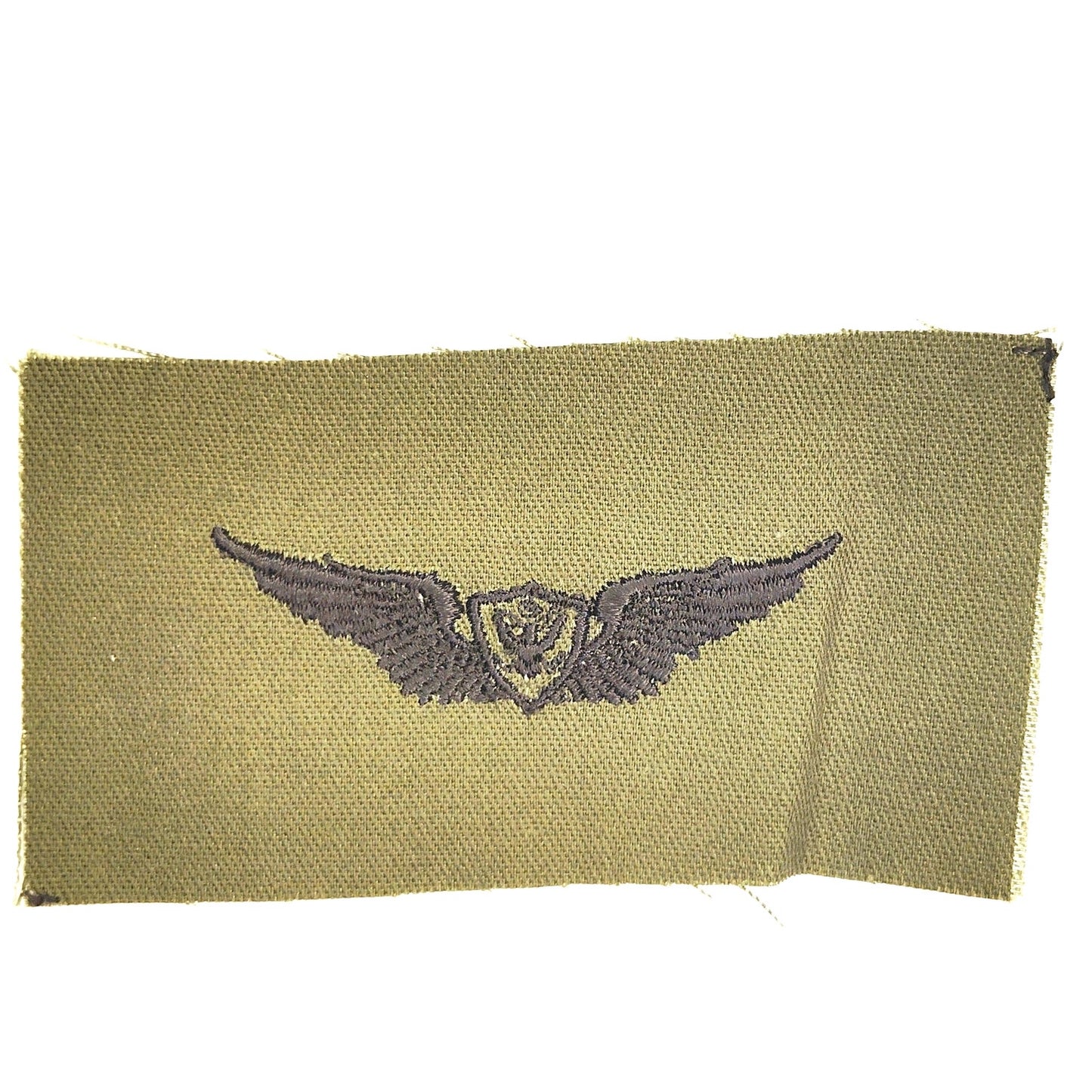 US Army Basic Aircrew Member Badge Patch Subdued ODG 4" × 2" Sew‑On