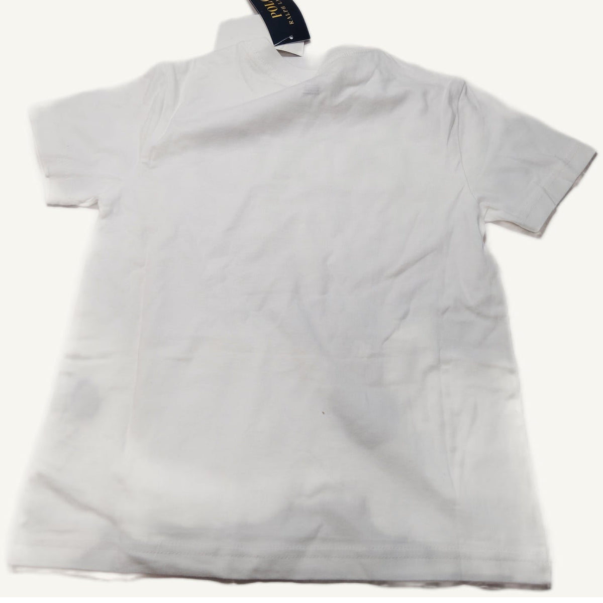 Polo Ralph Lauren Boys POLO 1992 Graphic Tee Size 5 White Navy T-Shirt