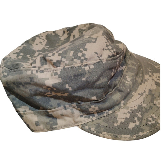 United States Digital ACU Camo Patrol Cap, Size 7-1/8, Ripstop, Propper Int, EUC