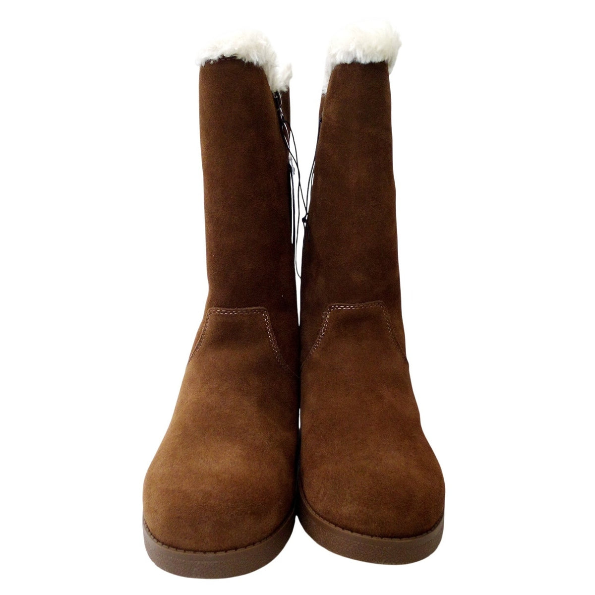 Universal Thread Charleigh Suede Faux Fur Lined Winter Boots Sz 10 Brown