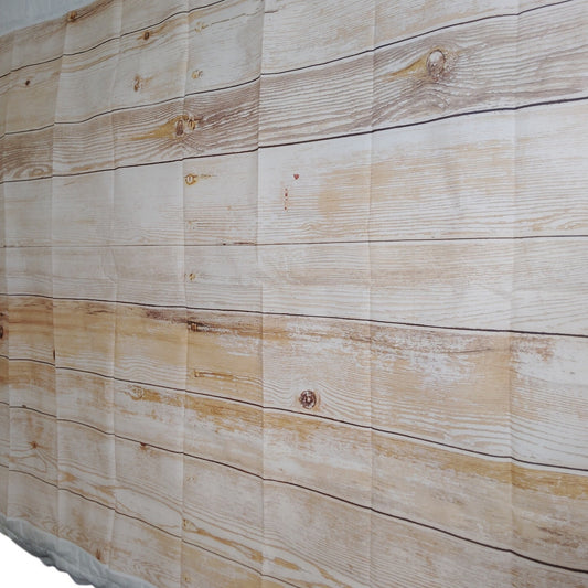 7 FT x 5 FT Backdrop Lt. Brown Aged Planks Seamless Vintage/Rustic Background