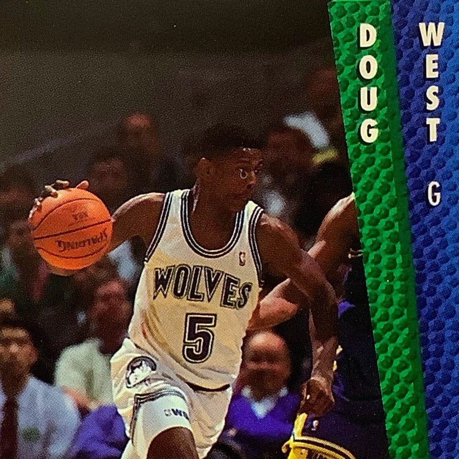 Doug West (G), Card #139, Minnesota Timberwolves, 1992-93 Fleer NBA