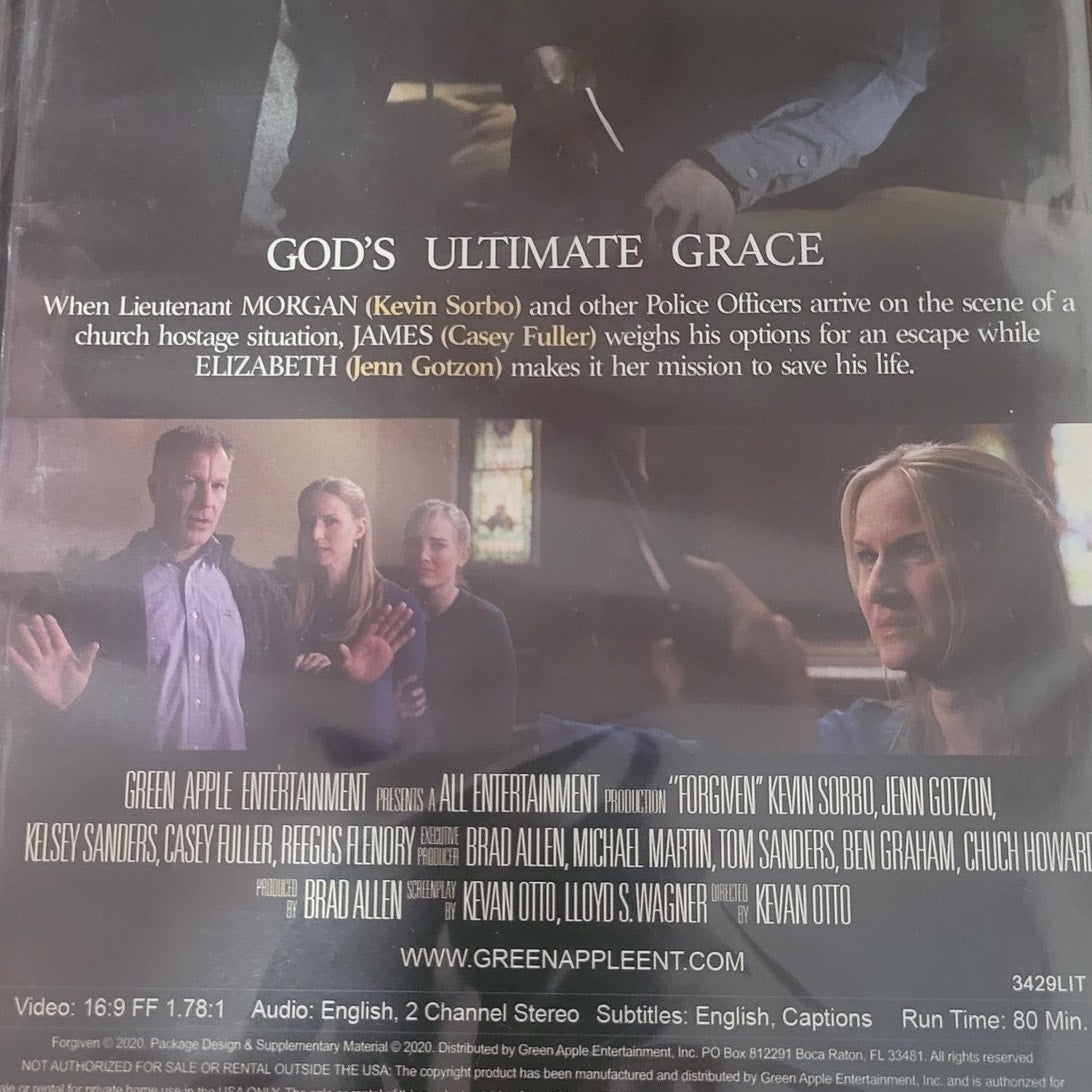 Forgiven DVD Christian Drama Faith Based Inspirational Kevin Sorbo Jenn Gotzon