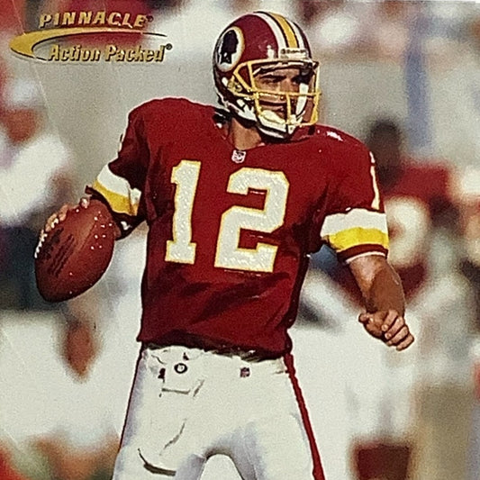 Gus Frerotte, Washington, NFL, Pinnacle 1996, Card 90, EX/NM