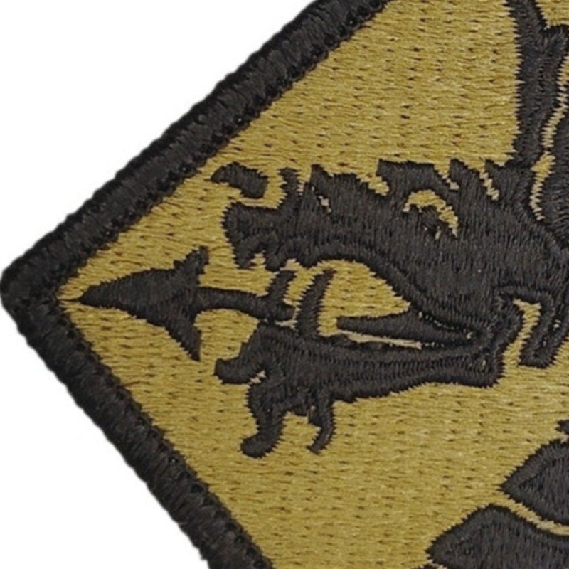 US Army 18th Airborne Corps Subdued Sky Dragon Patch OCP Hook Back 3‑1/4"