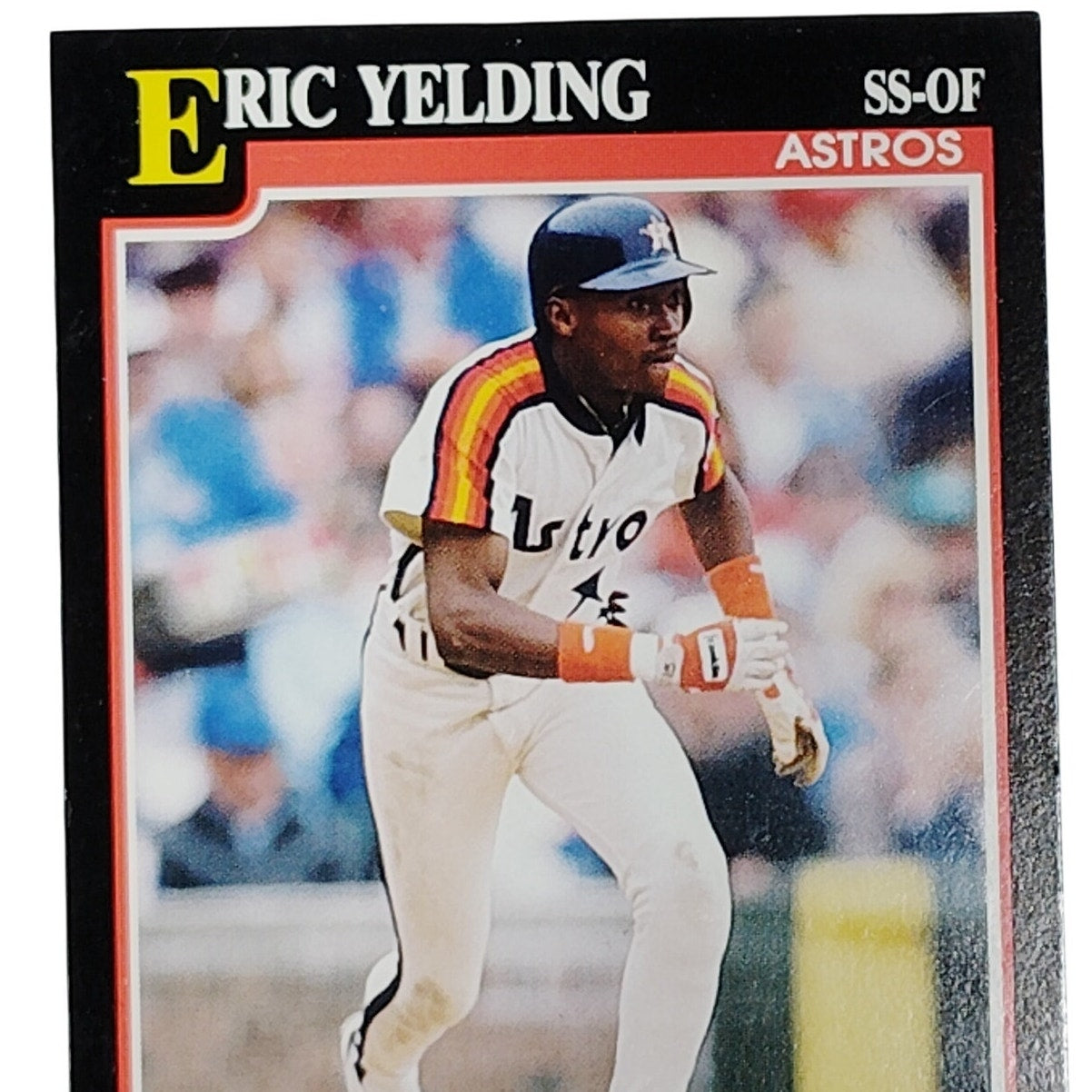 1991 Score Eric Yelding Card #329 Houston Astros SS VG/EX