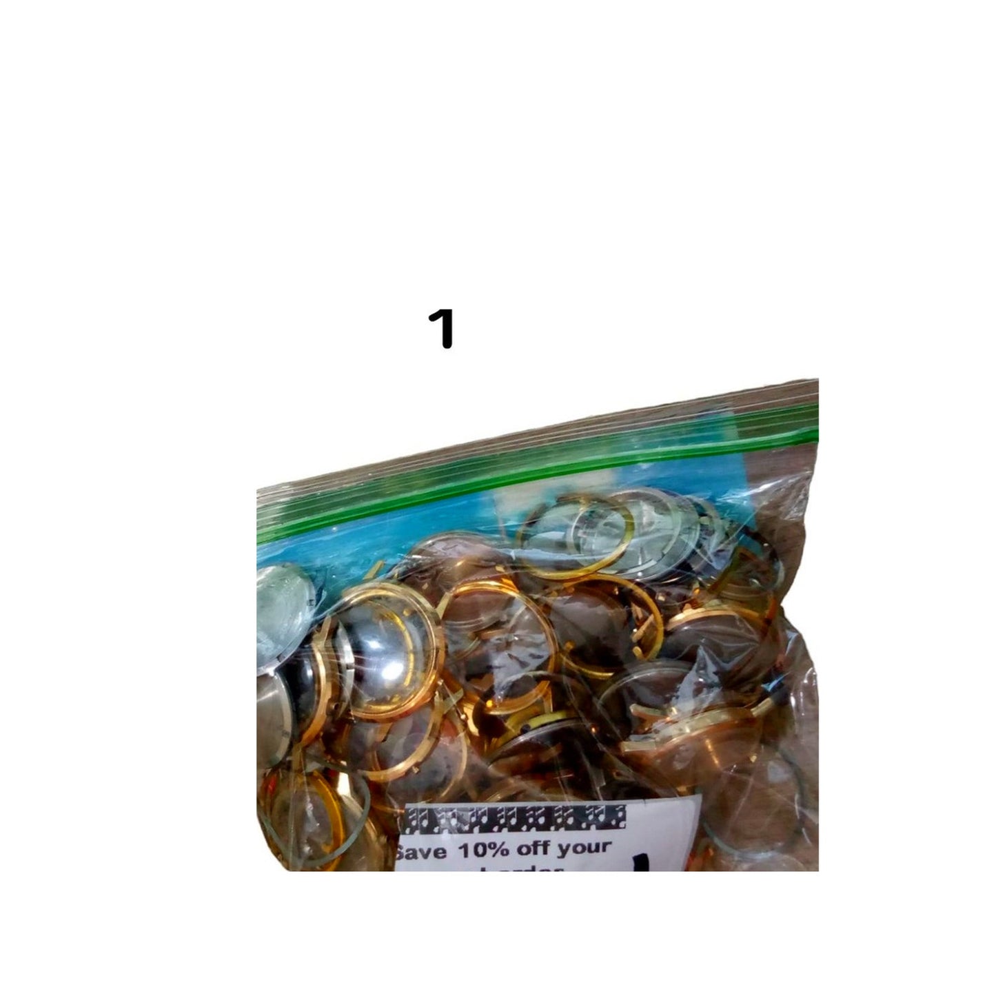 Steampunk Craft Supplies, Watch Cases, Bezels, Crystals, Backs - 8 oz Bag #2