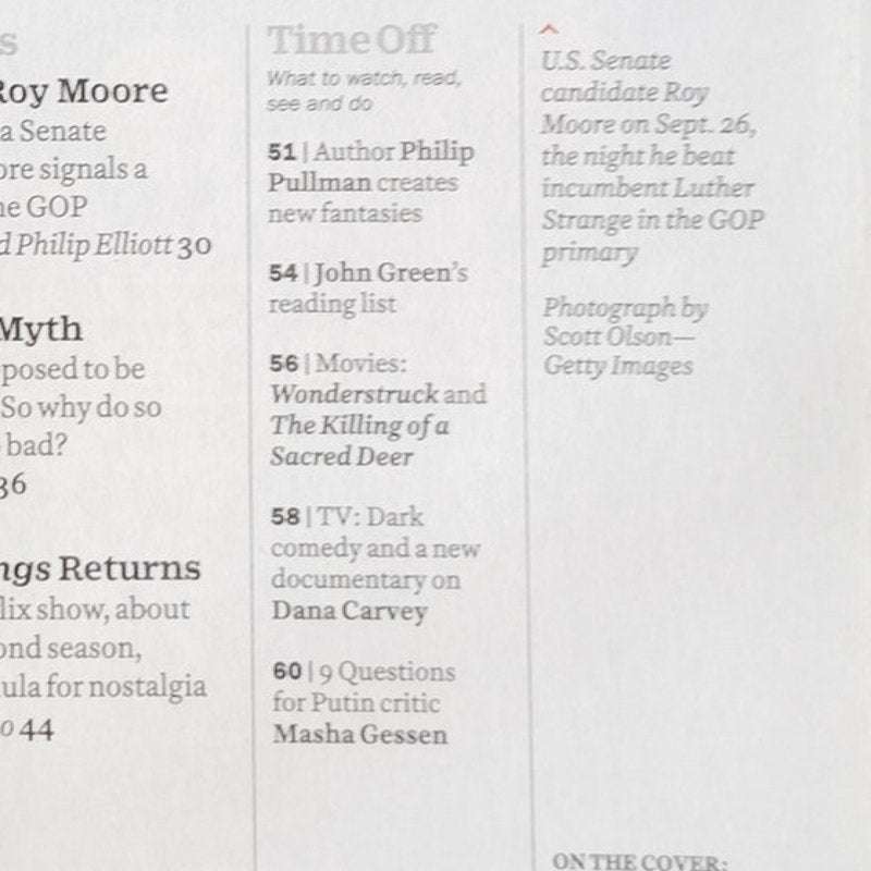 Time Magazine October 30, 2017 The Goddess Myth Issue - Motherhood Back Issue