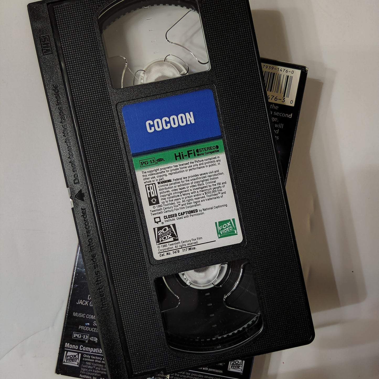 Cocoon VHS 1992 Don Ameche Wilford Brimley Sci‑Fi Fantasy Drama Fox Video