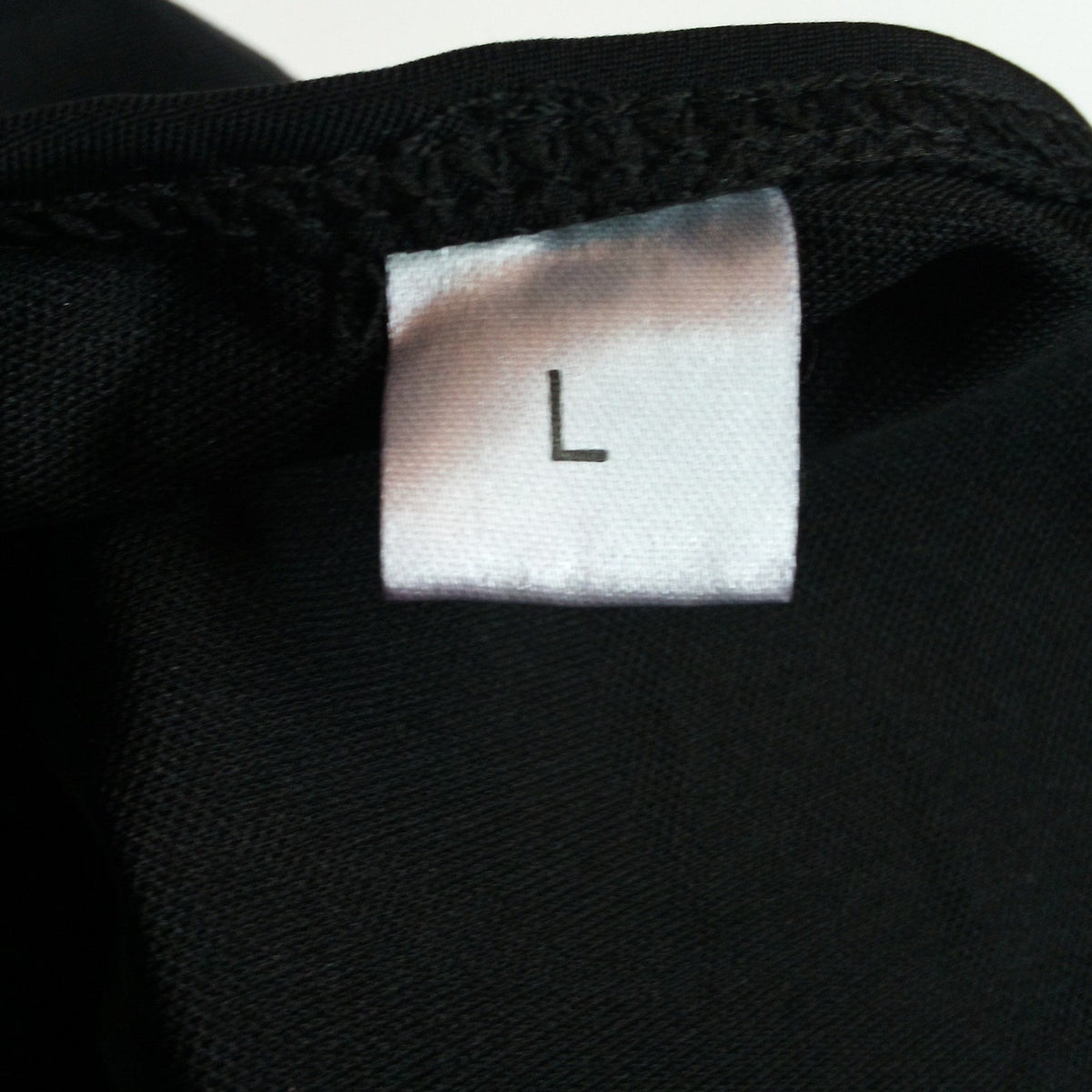 Unbranded Black Ruffle Bikini Swim Top - Adjustable Straps, Triangle Cup, Size L