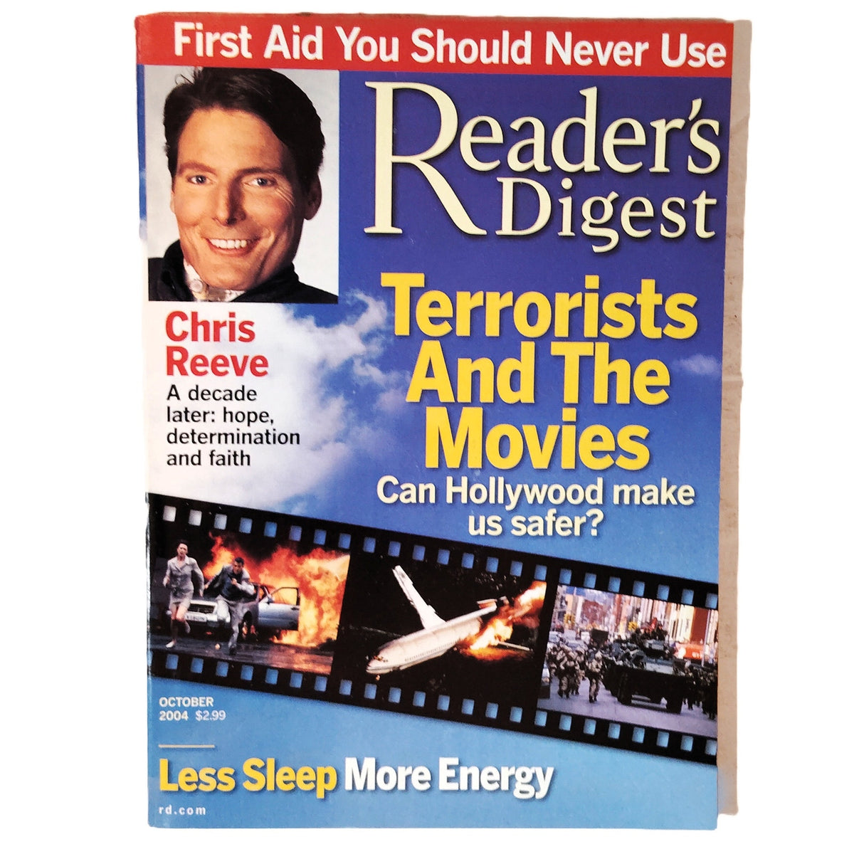 Reader's Digest October 2004 Christopher Reeve a Decade Later, Mag Back Issue