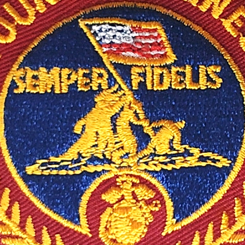 Young Marines Shoulder Patch Semper Fidelis 3" Round Patch