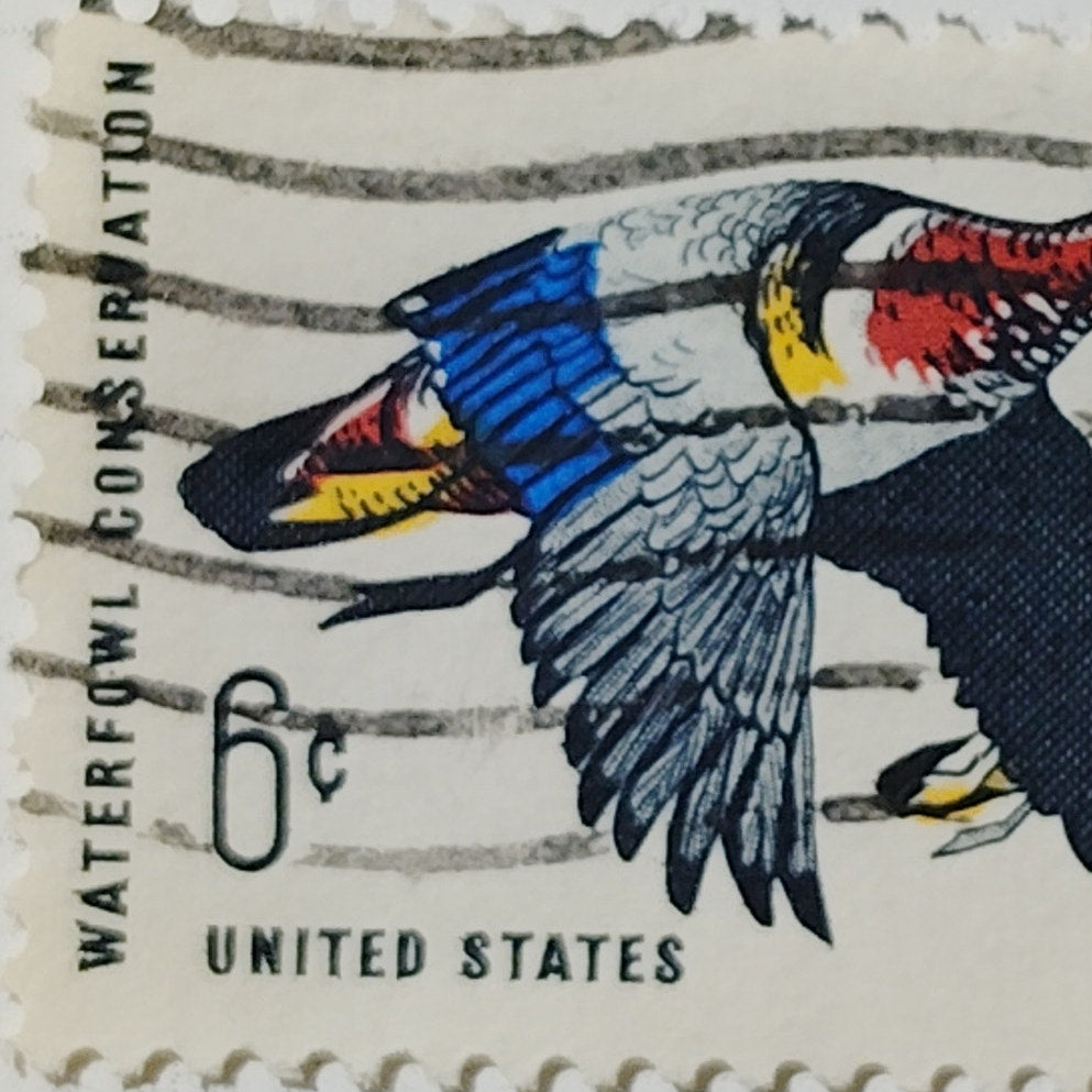 1968 US 6c Waterfowl Conservation Ducks Unlimited Stamp #1362 Used Cancelled