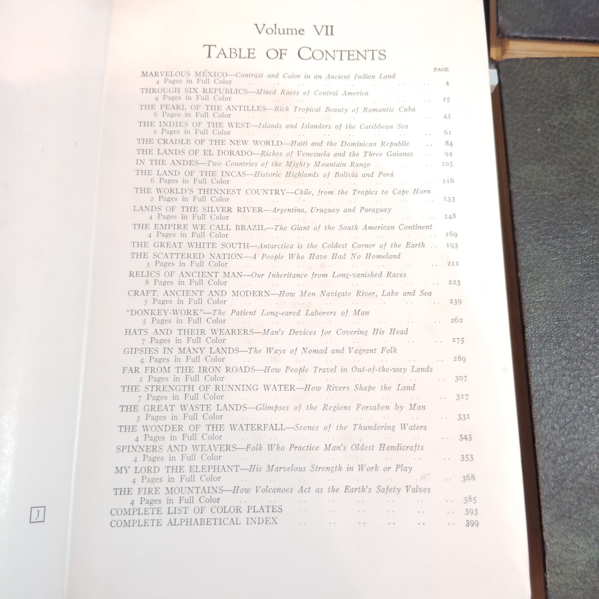 Lands & Peoples: The World in Color - Grolier Society 7 Vol Set 1940s-60s