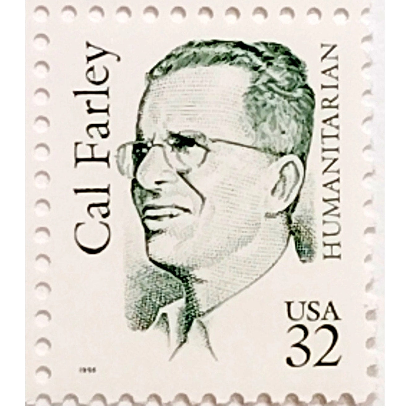 Block of 4 – 1996 USA 32¢ Cal Farley MNH Scott 2934 Great Americans