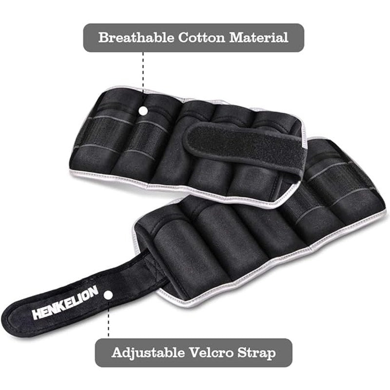 Adjustable Ankle Weights 1-2 LBS for Jogging, Gymnastics, Aerobics, Phy. Therapy