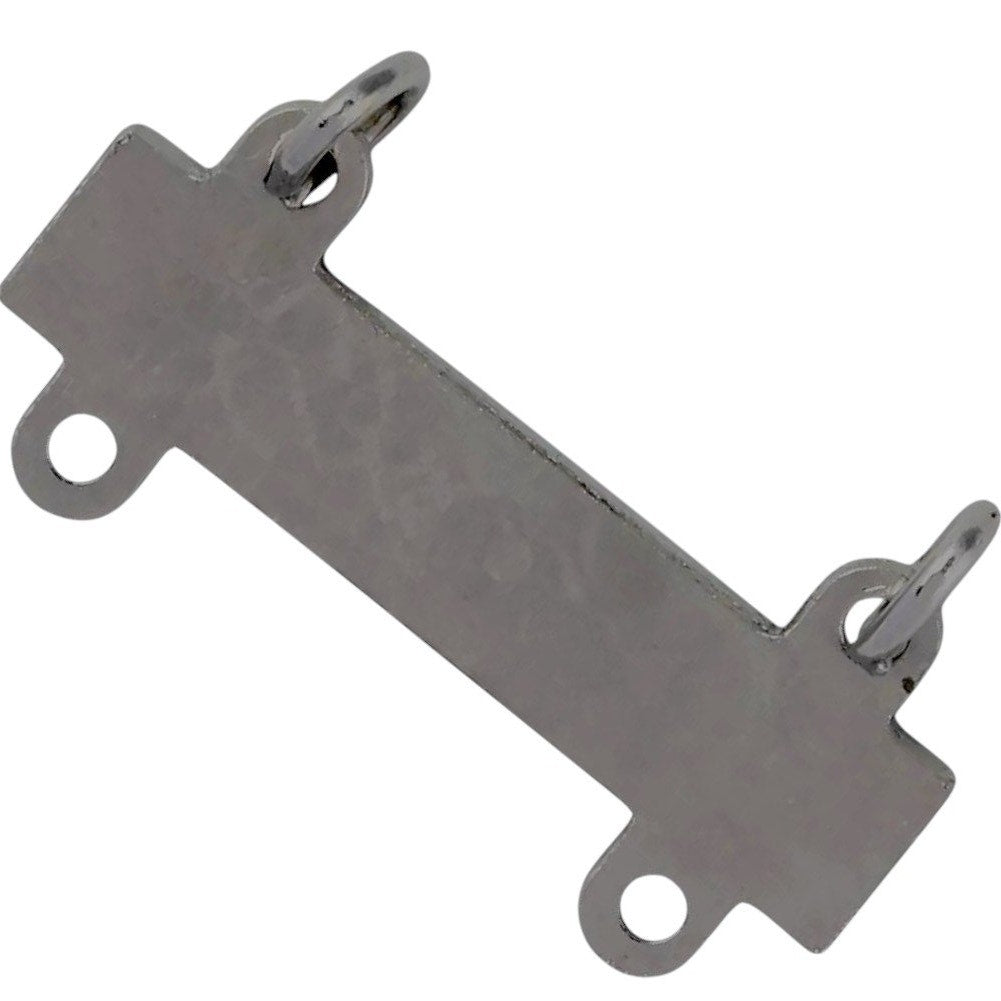 Military Qualification Bar, Pistol, 1/2"H x 1"W, Silver Text and Background