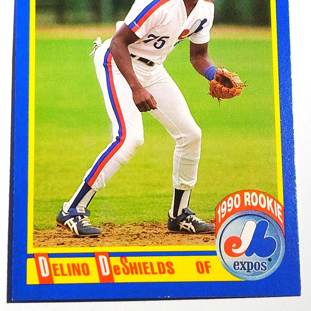 1990 Score Delino DeShields RC #645 Montreal Expos Second Baseman Rookie MLB EX