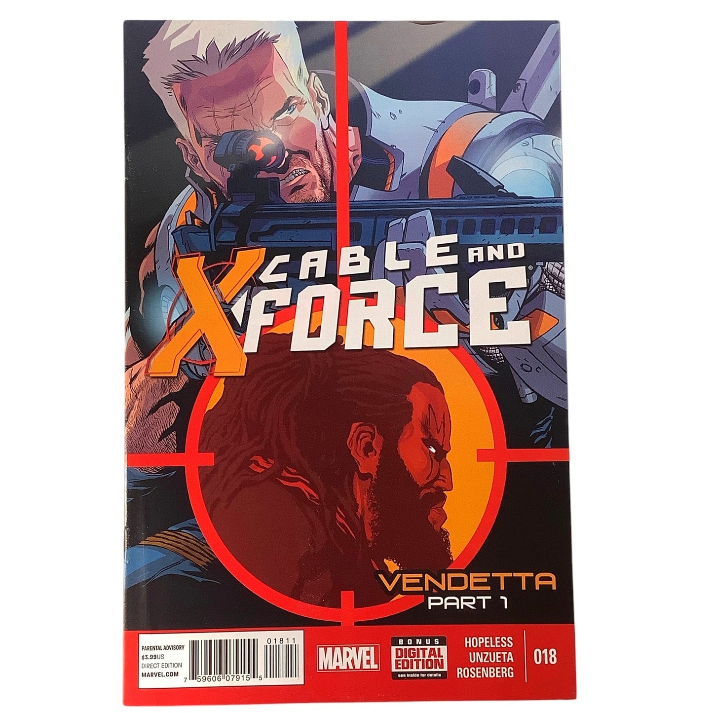 Marvel's Cable and X-Force #18, Vandetta Part 1, March 2014, NM 9.4