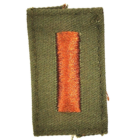 Vintage US Navy Ensign O‑1 Subdued Cap Device TE Embroidered Sew‑On Patch