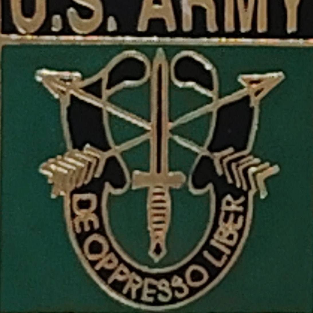 Army Special Forces "De Oppresso Liber" Novelty Hat/Lapel/Brooch Pin, Metal