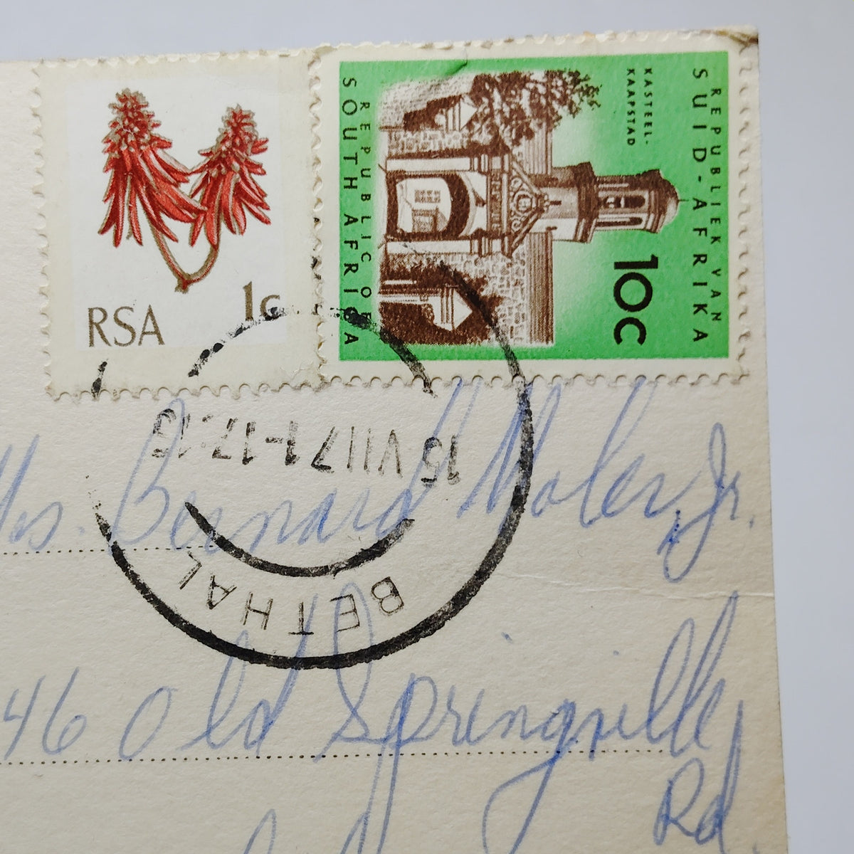 1971 South Africa Postmarked Postcard - Zuerich Zoo Animals, Multi-Color