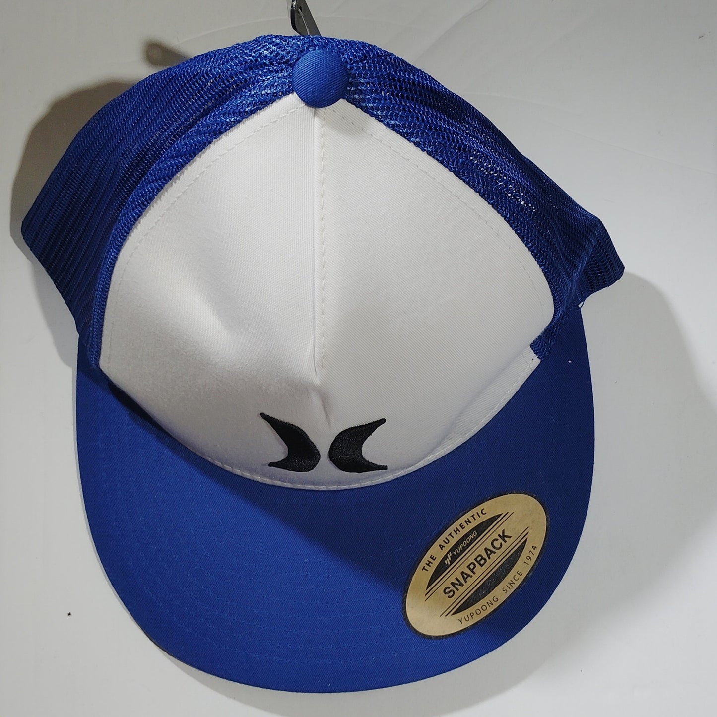 Hurley Men's Icon Solid Flat Trucker Hat Cap - Royal Blue/White- LTP