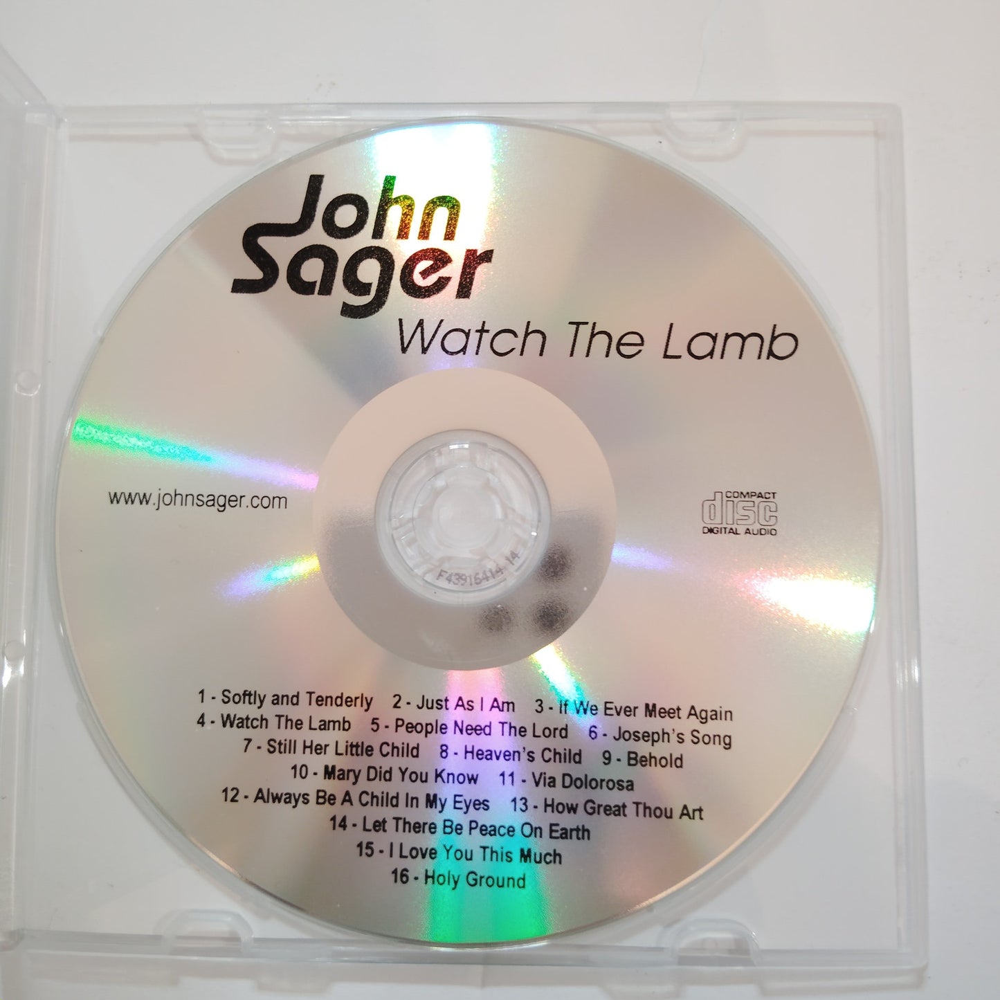John Sager “Watch The Lamb” Gospel CD 16‑Track Branson Christian Music