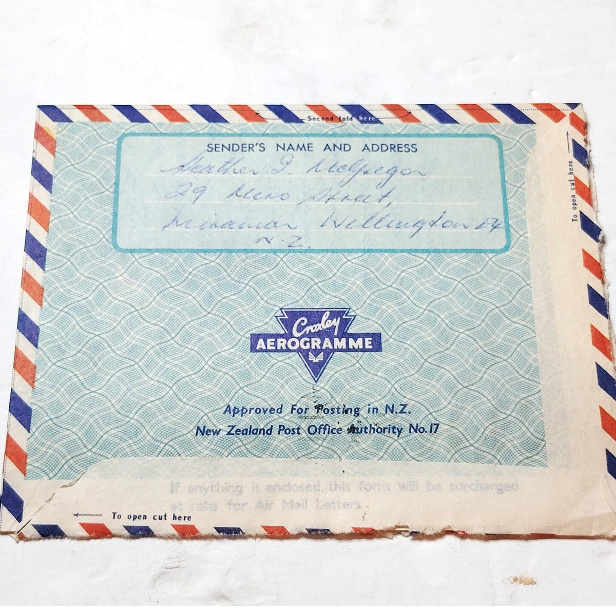 1966 New Zealand Aerogramme Cover 8d Rata Stamp Pohutu Geyser Auckland Cancel