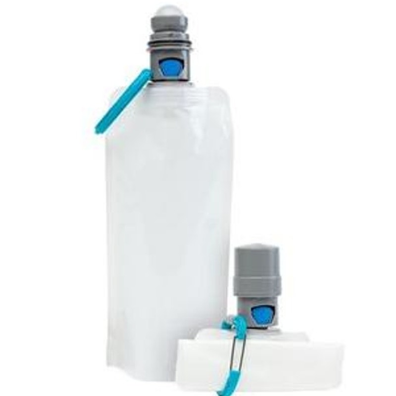 Vapur EZ Lick™ Collapsible Dog Water Bottle 23 oz Whiteout Lick‑Activated, White