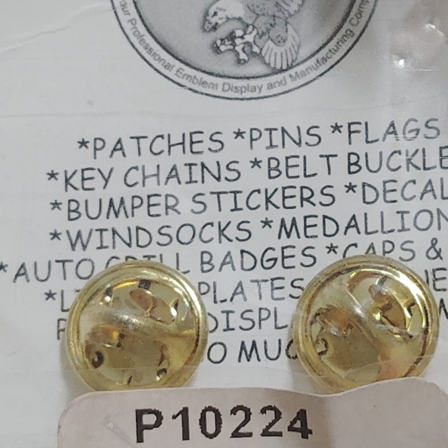 USMC Corporal E‑4 Rank Pin – Gold Tone – 7/8" Wide – Hat/Lapel/Brooch