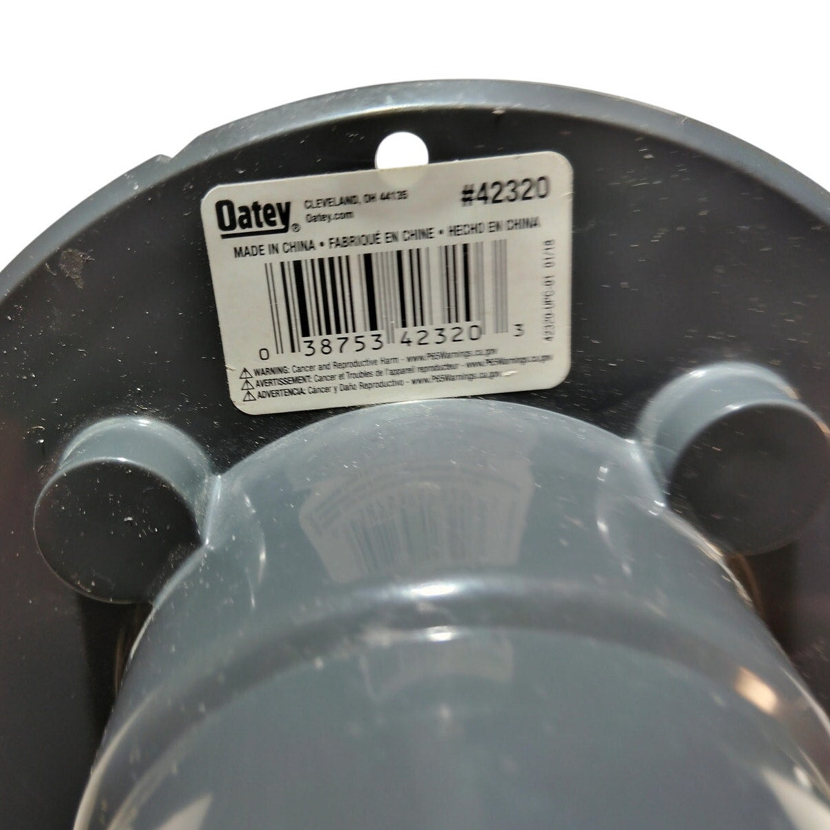 2× Oatey Round Gray PVC Shower Drain – No Hardware/Cover, or Screws