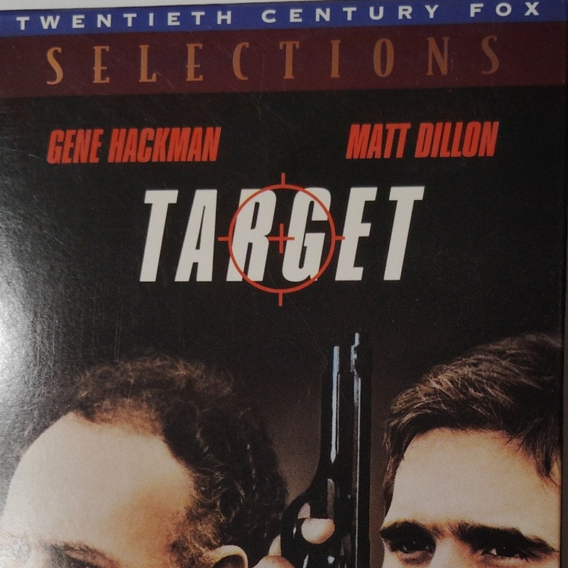 Target VHS 1996 Gene Hackman Matt Dillon Arthur Penn Spy Thriller Vintage
