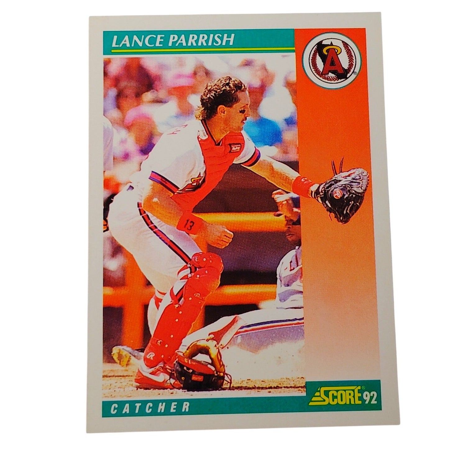 1992 Score Lance Parrish #298 California Angels Catcher MLB Baseball NM