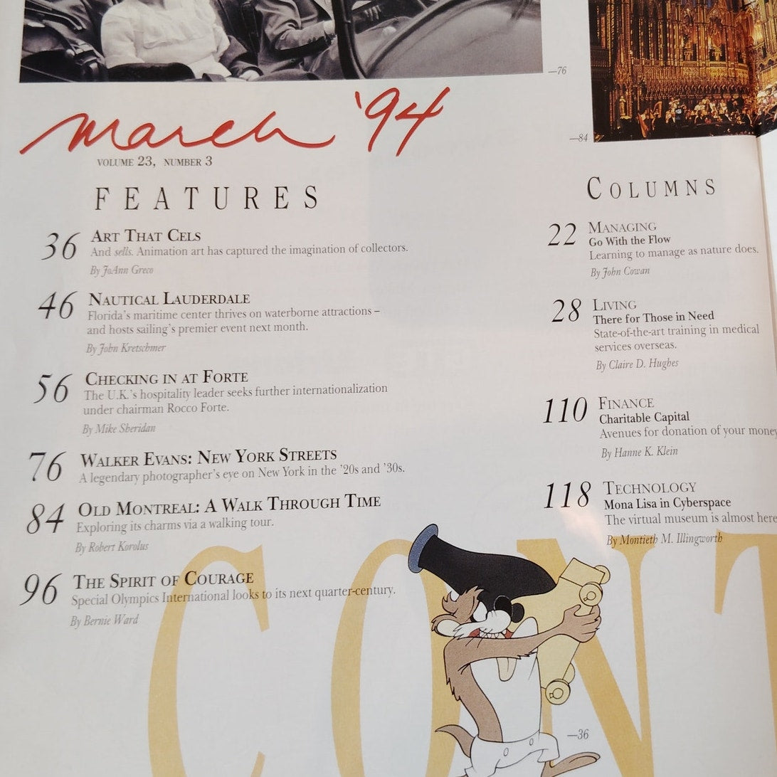Delta SKY Magazine - March 1994 In-Flight Publication - Ft. Lauderdale Edition