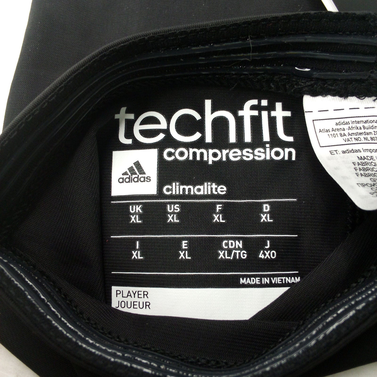 Adidas Techfit Climalite Black Padded Compression Knee Sleeve XL Basketball