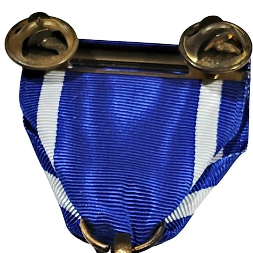 NATO Support Service Medal w/ Clutchback Pins, 1-3/8"D Medal x 3-1/8"H Overall