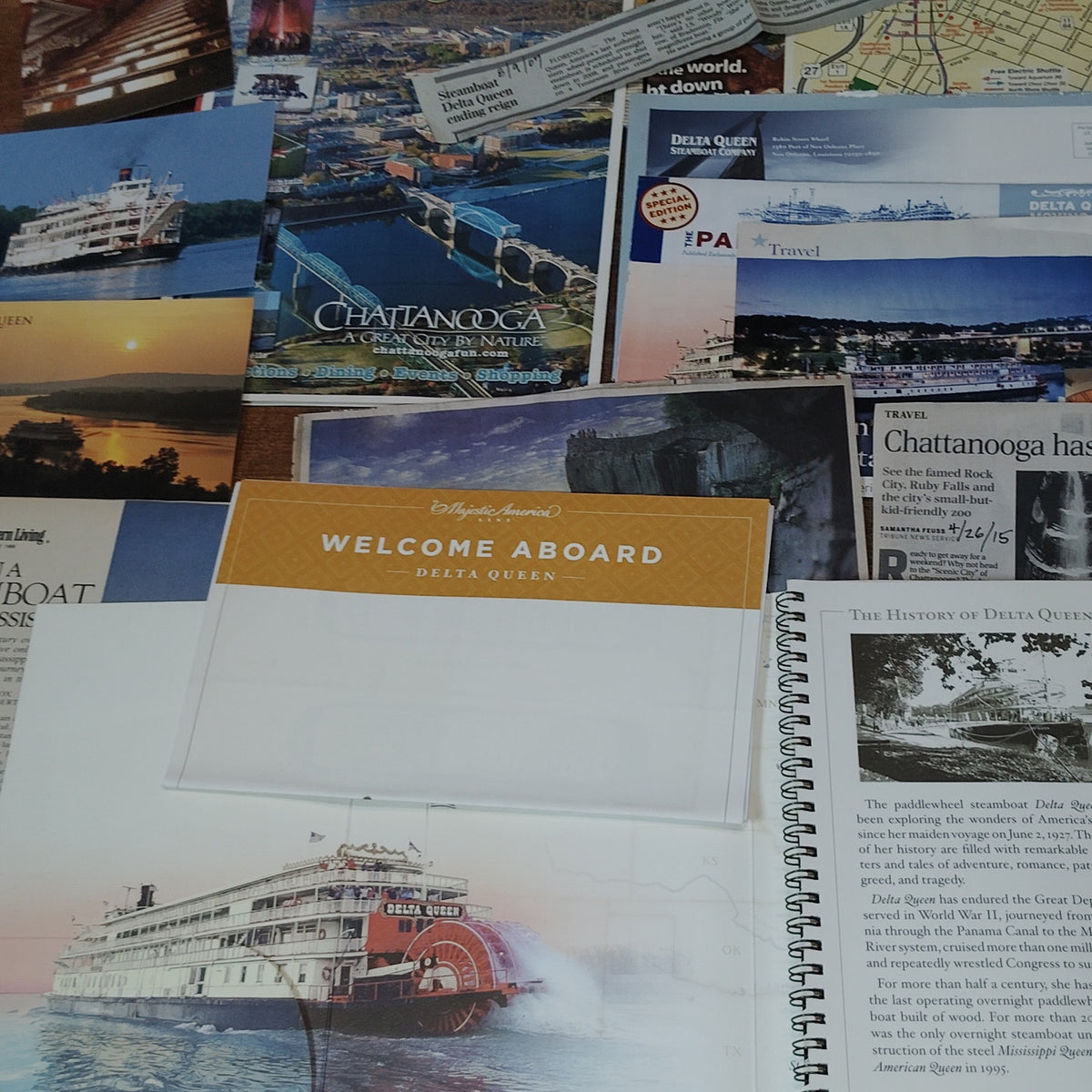 Chattanooga Tennessee 2009 Delta Queen Ephemera Collection - Travel Souvenirs