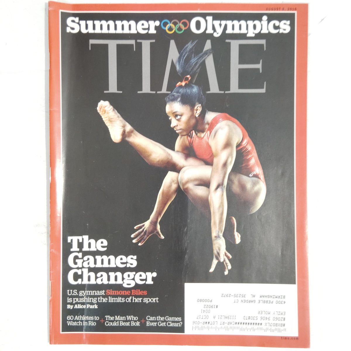 TIME Magazine Aug. 8 2016 Simone Biles Summer Olympics Game Changer, Matt  Damon