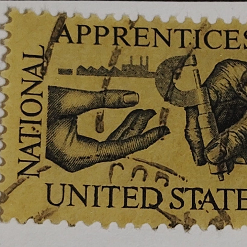 1962 National Apprenticeship Stamp – 4¢ – Used – Scott #1201 – Industrial