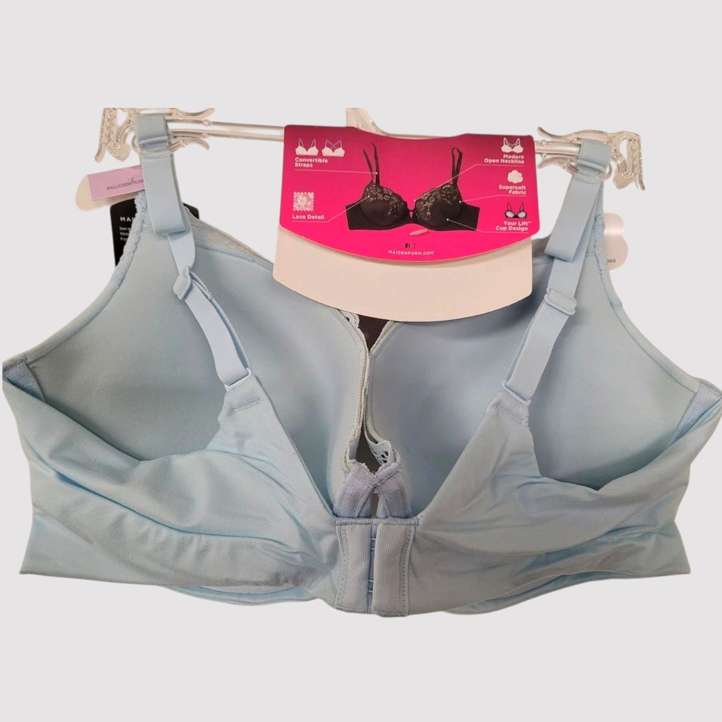 Maidenform Comfort Devotion Your Lift Underwire Bra DM1195 – Blue Whimsy – 34D