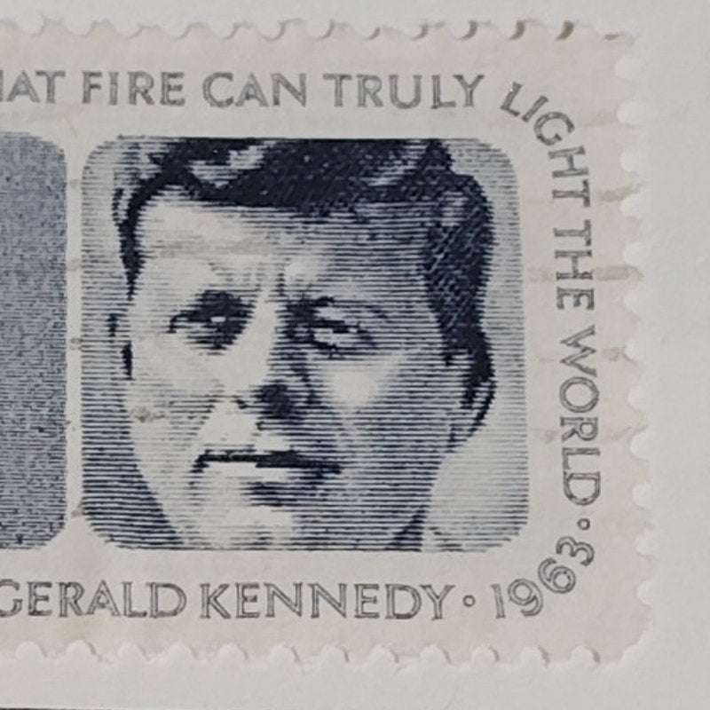 1964 Scott #1246 – 5¢ John F. Kennedy Memorial  “Glow from That Fire”  Canceled