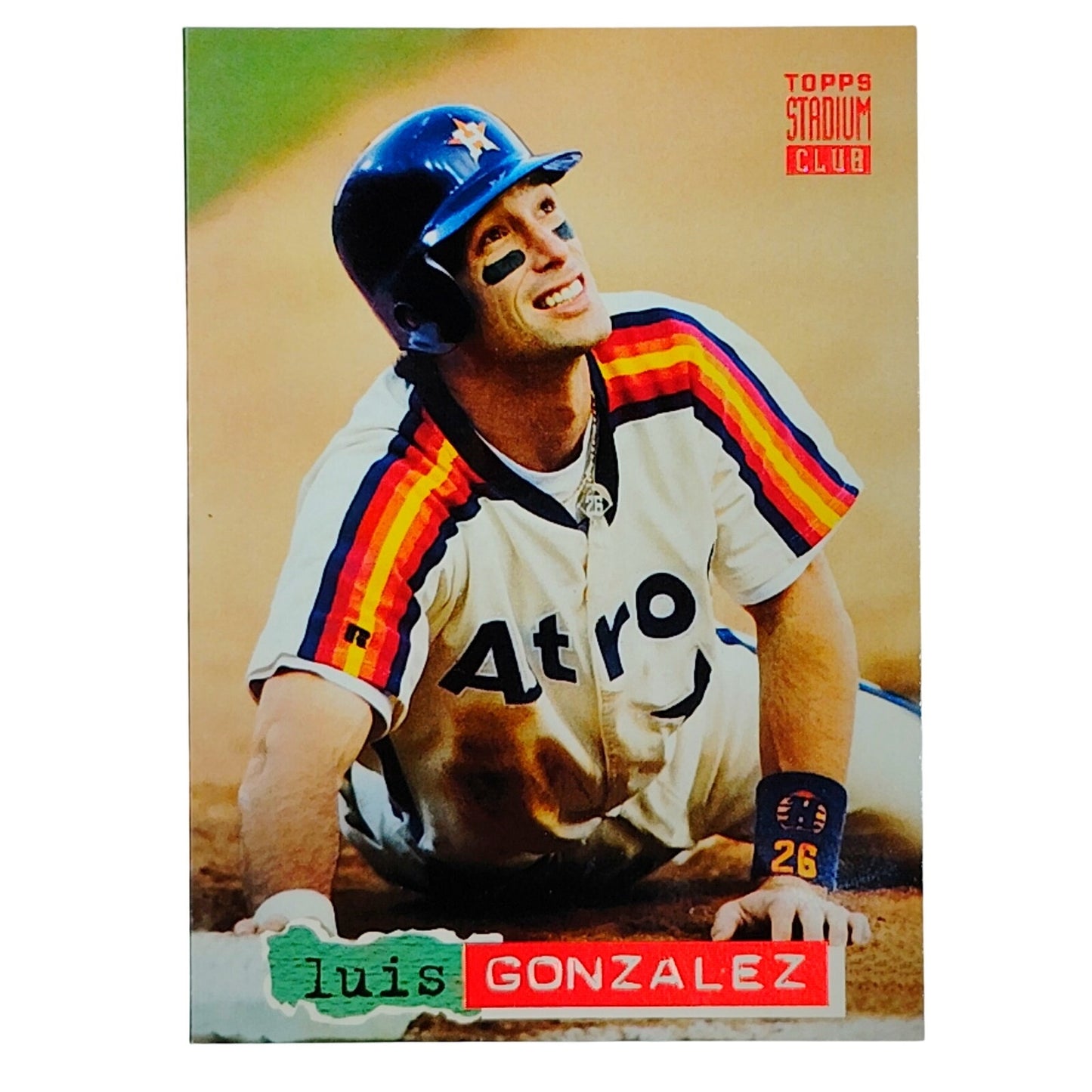 1994 Topps Stadium Club #35 Luis Gonzalez Houston Astros Outfielder - VG/EX