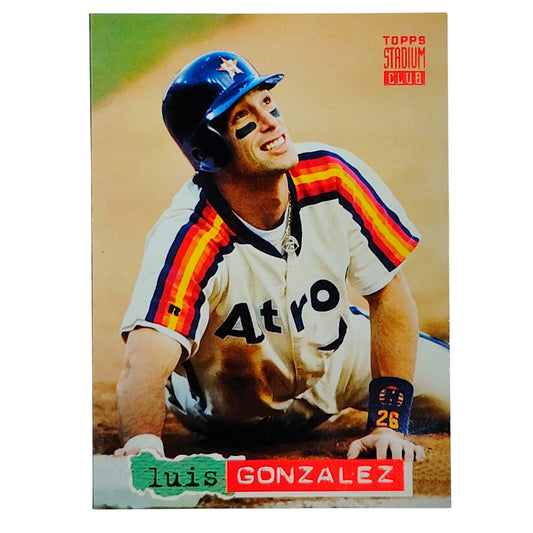 1994 Topps Stadium Club #35 Luis Gonzalez Houston Astros Outfielder - VG/EX