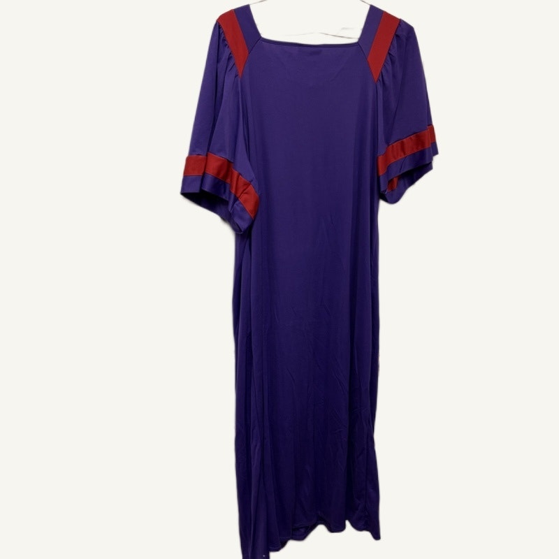 Anthony Richards Purple Red Quarter-Zip Nightgown Lounger Dress Size L