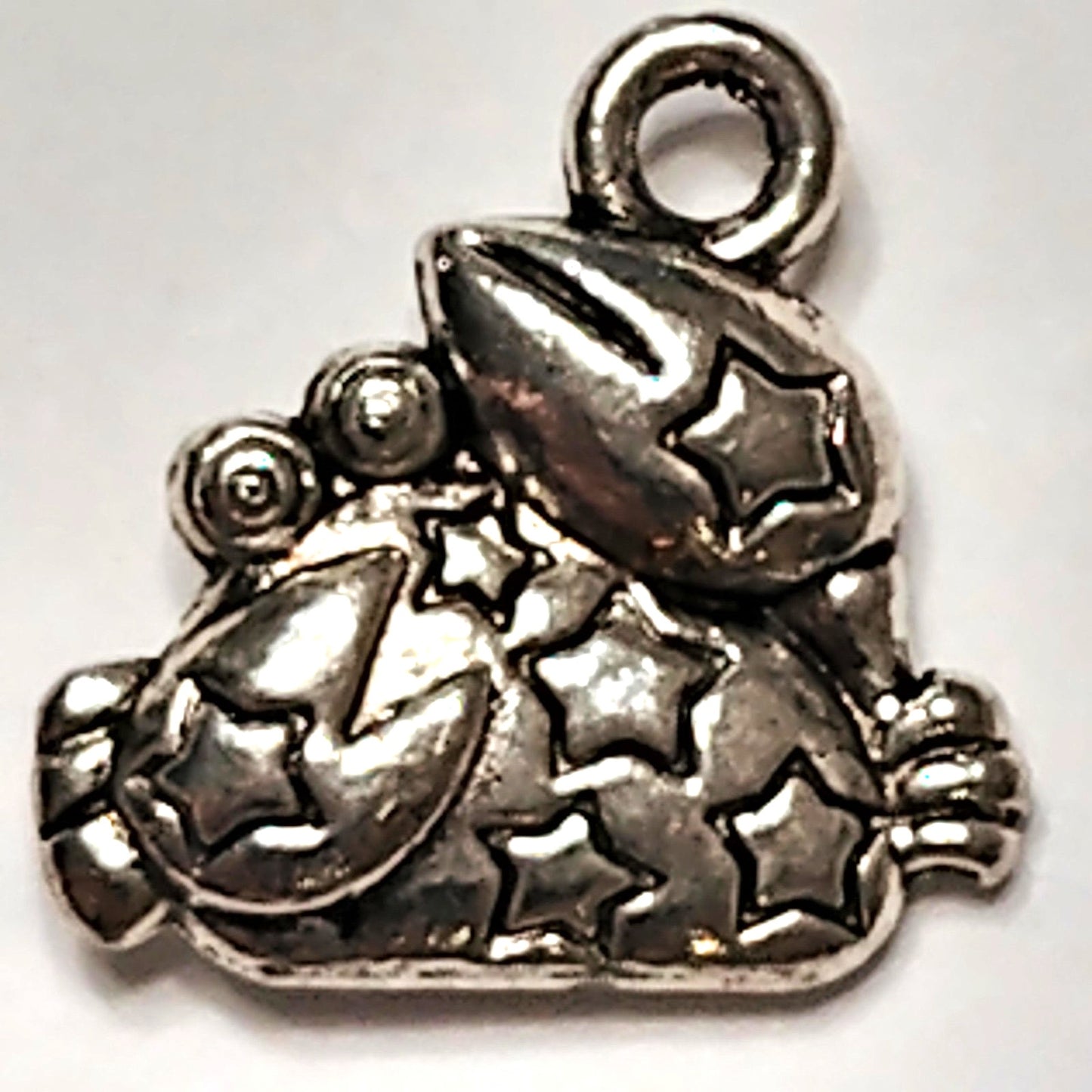 Zodiac Charm Cancer Patinated Silver‑Tone 1/2" Crab Pendant Astrology Jewelry