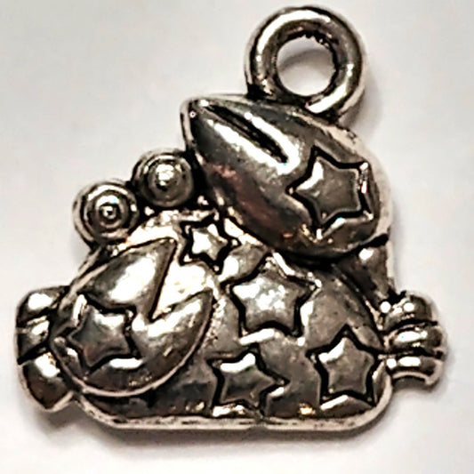 Zodiac Charm Cancer Patinated Silver‑Tone 1/2" Crab Pendant Astrology Jewelry