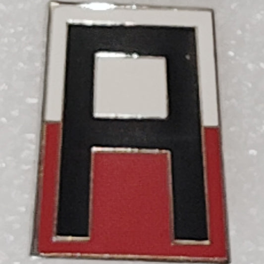 U.S. Army 1st Army "A" Shield Novelty Hat/Lapel/Brooch Pin, Enamel Metal